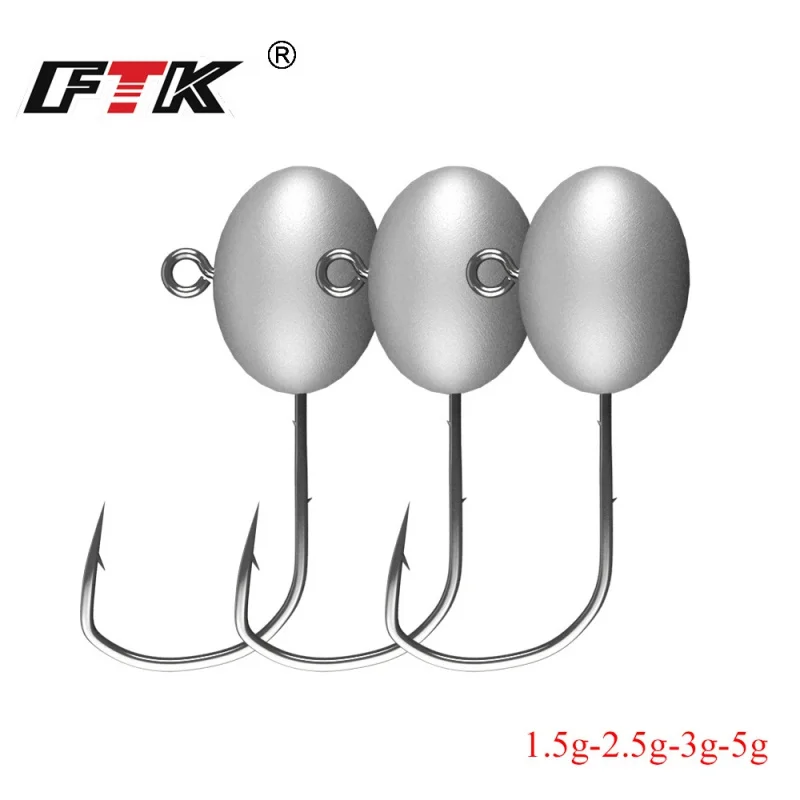 

FTK Mustad Fishing Jig Hook Luer Hook Micro-Object Double Back Tattoo Tip Hook Anti-off Wholesale 10PCs