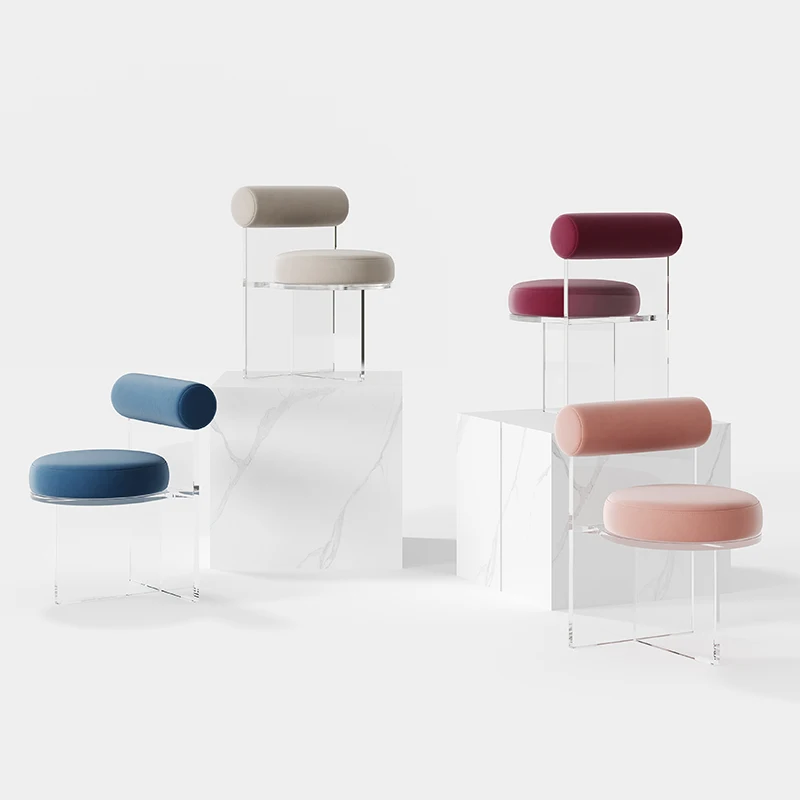 

Acrylic Bedroom Living Room Chairs Salon Nordic Modern Designer Living Room Chairs Outdoor Plastic Poltrona Terrace Furniture