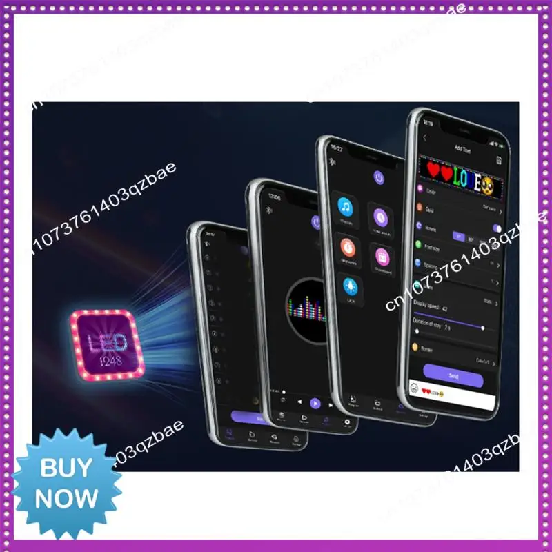 Hot Ltem Flexible Display LED USB 5V 16X 96 Resolution RGB Scrolling Text Animation For Advertising Car Home 9.2X 37.2Cm