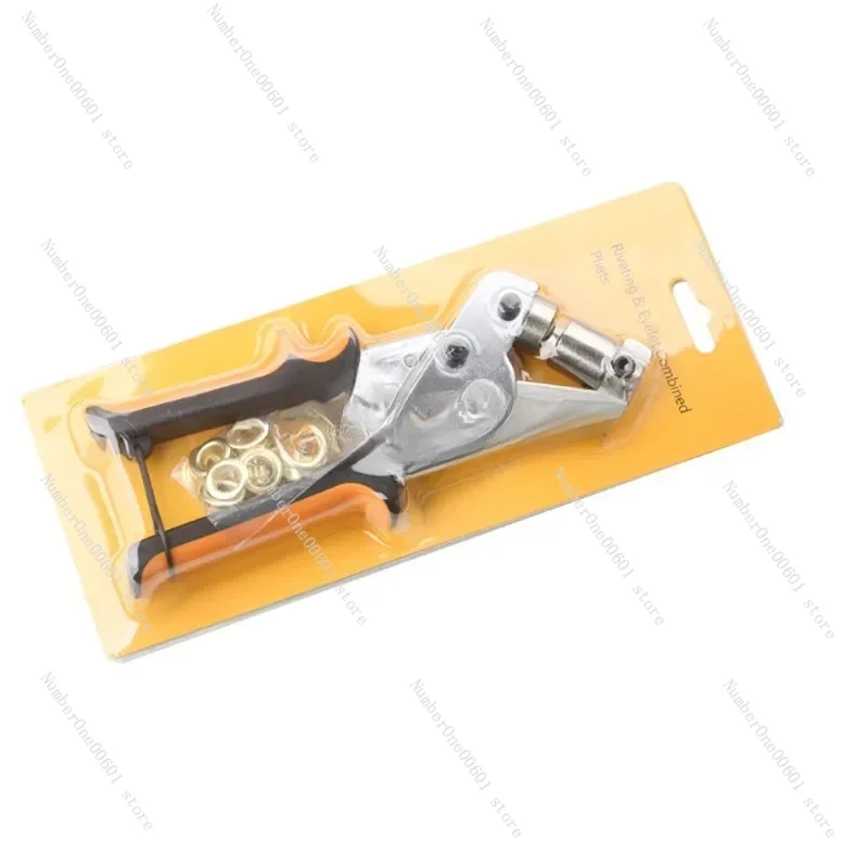 Combined Pliers Handheld Hole Punch Pliers Portable Grommet Hand Press Machine 10MM Grommet Manual Puncher