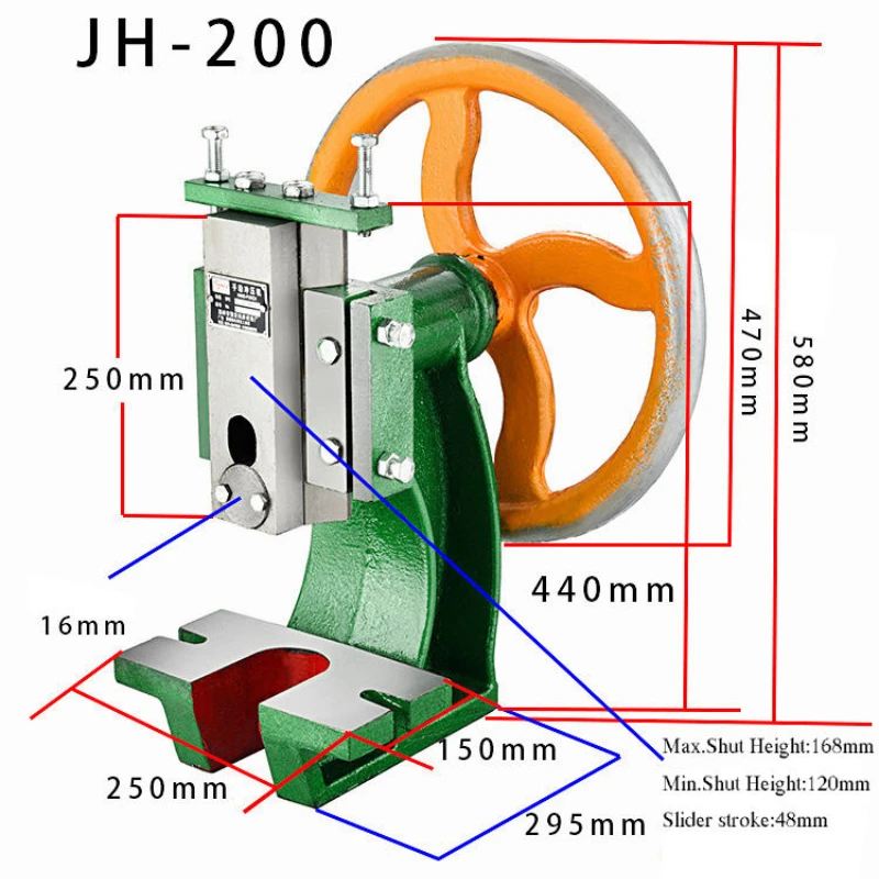 Micro Punch Steering Pheel Punch Disk Riveting Punch 0.5T/0.8T/1.0T/1.5T Manual Desktop Press