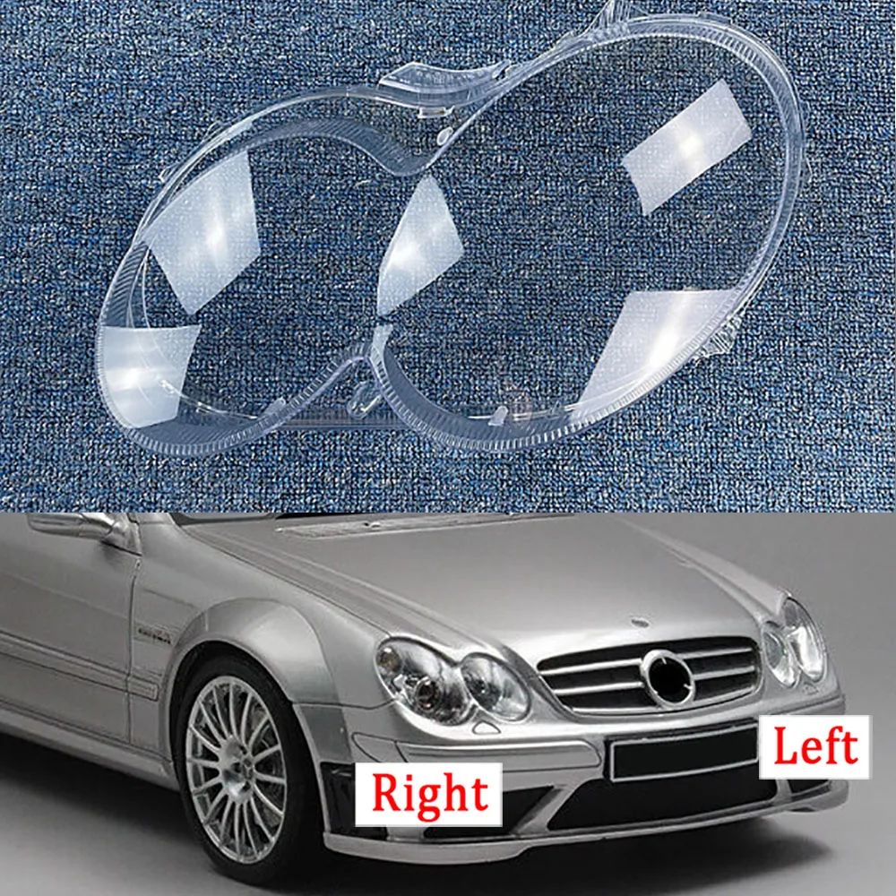 สําหรับ Mercedes-Benz W209 CLK 2004 ~ 2006 ไฟหน้าฝาครอบหัวโคมไฟฝาครอบเลนส์อัตโนมัติไฟหน้าโคมไฟ SHELL Lampcover