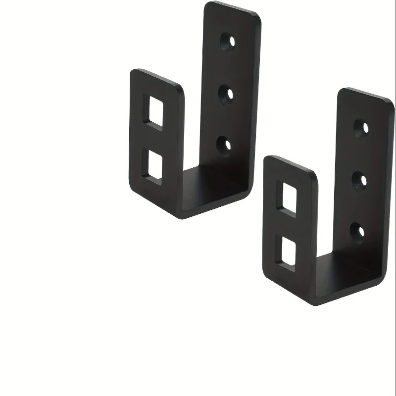 4PCS Heavy Duty Door Barrier Bracket, Reinforced Open Rod Support for 2x4 Boards, No Screws Needed