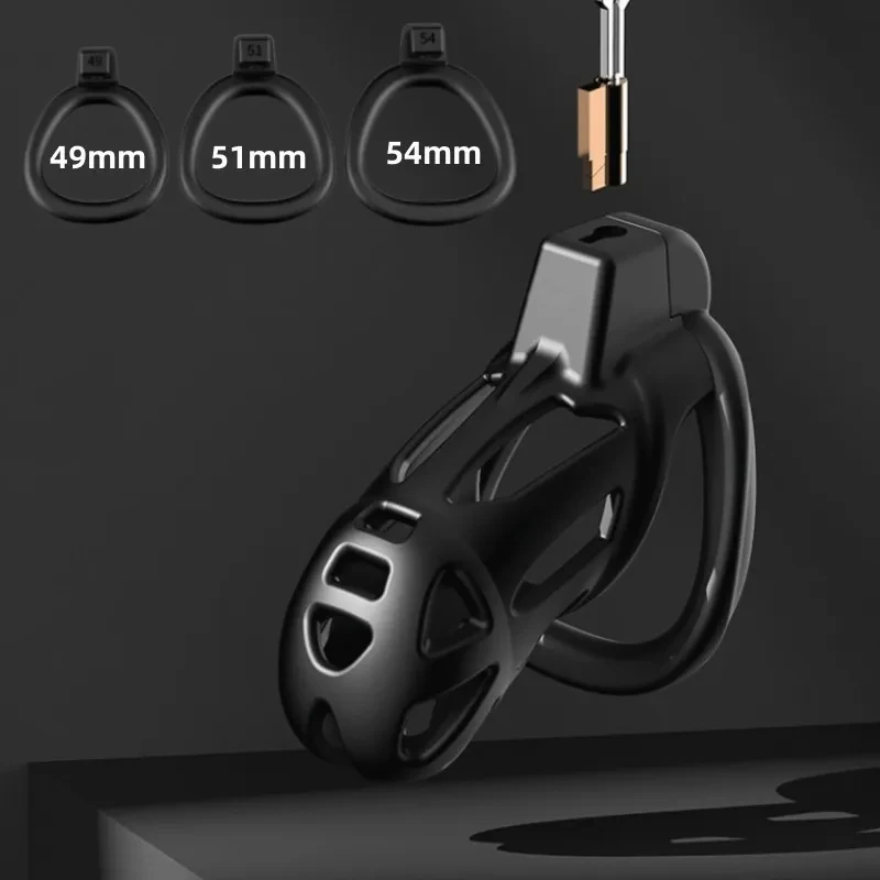 New Ghost Male Chastity Cage Sex Toys Discreet Sissy Femboy Chastity Cock Cage Device Penis Ring Male With 3 Size