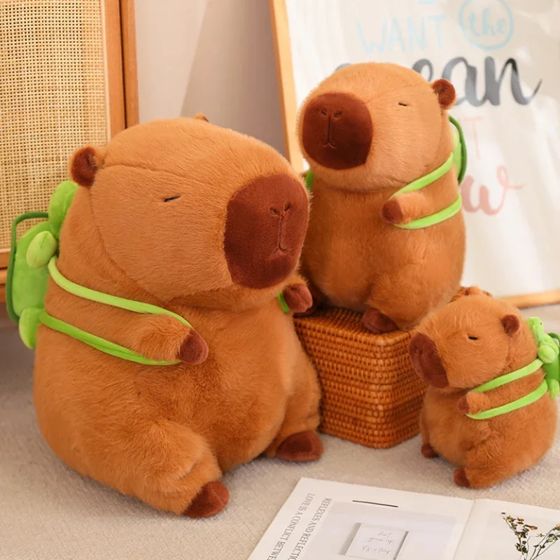 Capybara Plush Simulation Capibara Anime Fluffty Toy Kawaii Plushie Cute Doll Stuffed Animals Soft Doll Plush Gift Kid Toys