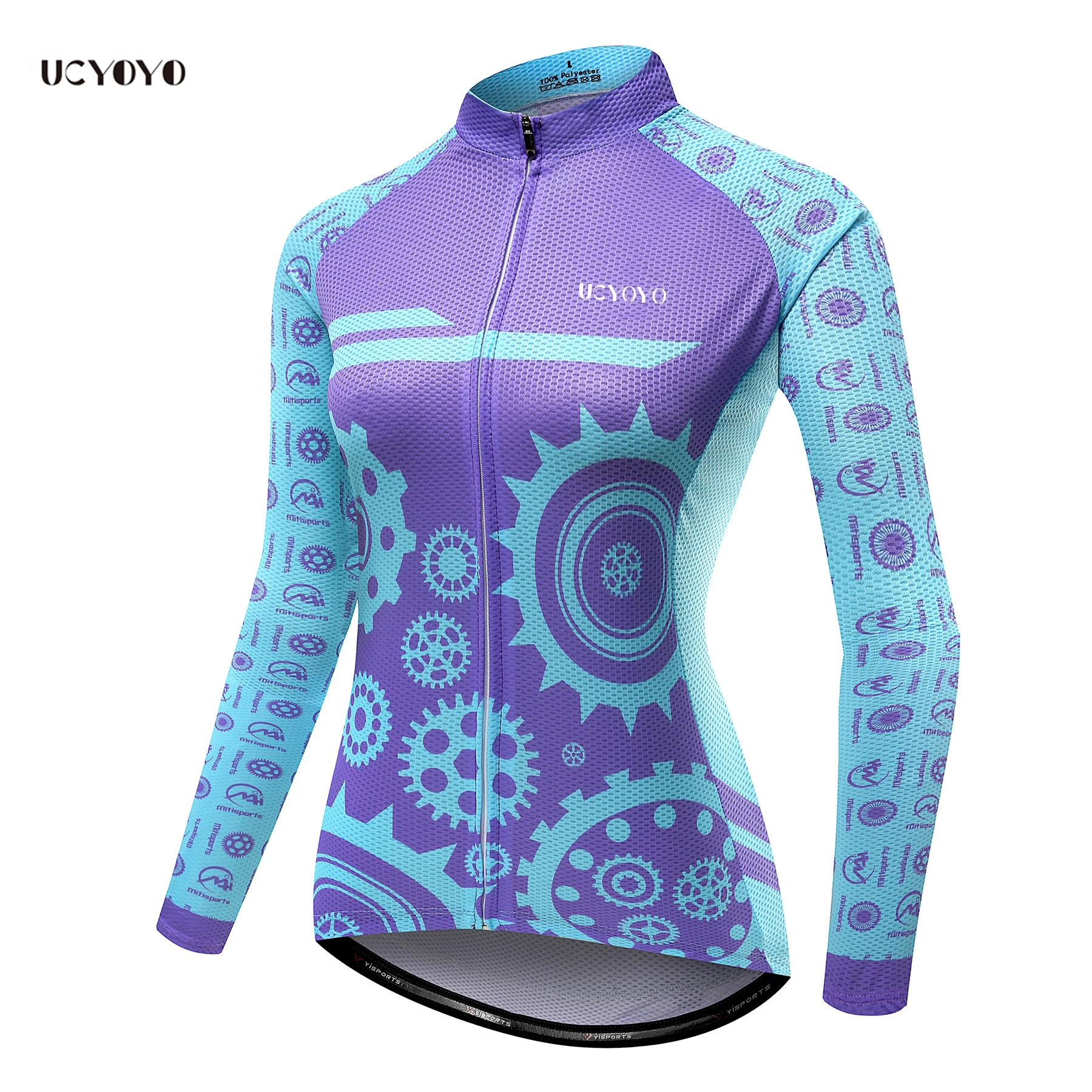 

UCYOYO 2023 Autumn and Winter New Fleece Cycling Clothes Long Sleeved Mountain Biking Equipment with Fleece for Warmth