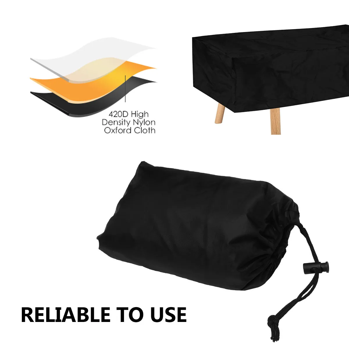 

Waterproof Deck Trunk Cover for Outdoor Storage Box Heavy Duty Rainproof Case Cover with Anti-Uv Protection