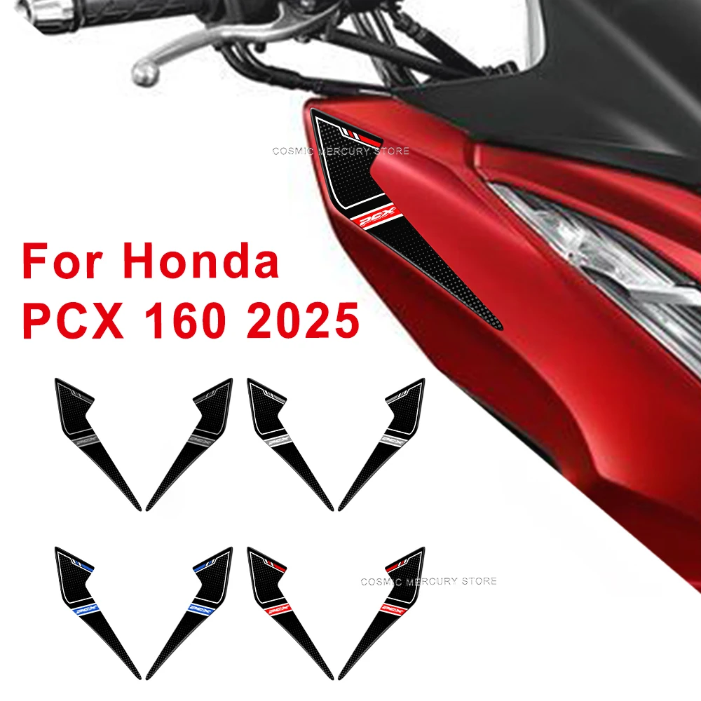 Motorcycle Tank Pad Sticker Protective Stickers Kit 3D Gel Epoxy Resin Stickers For Honda PCX 160 2025 Motorcycle Head Stickers