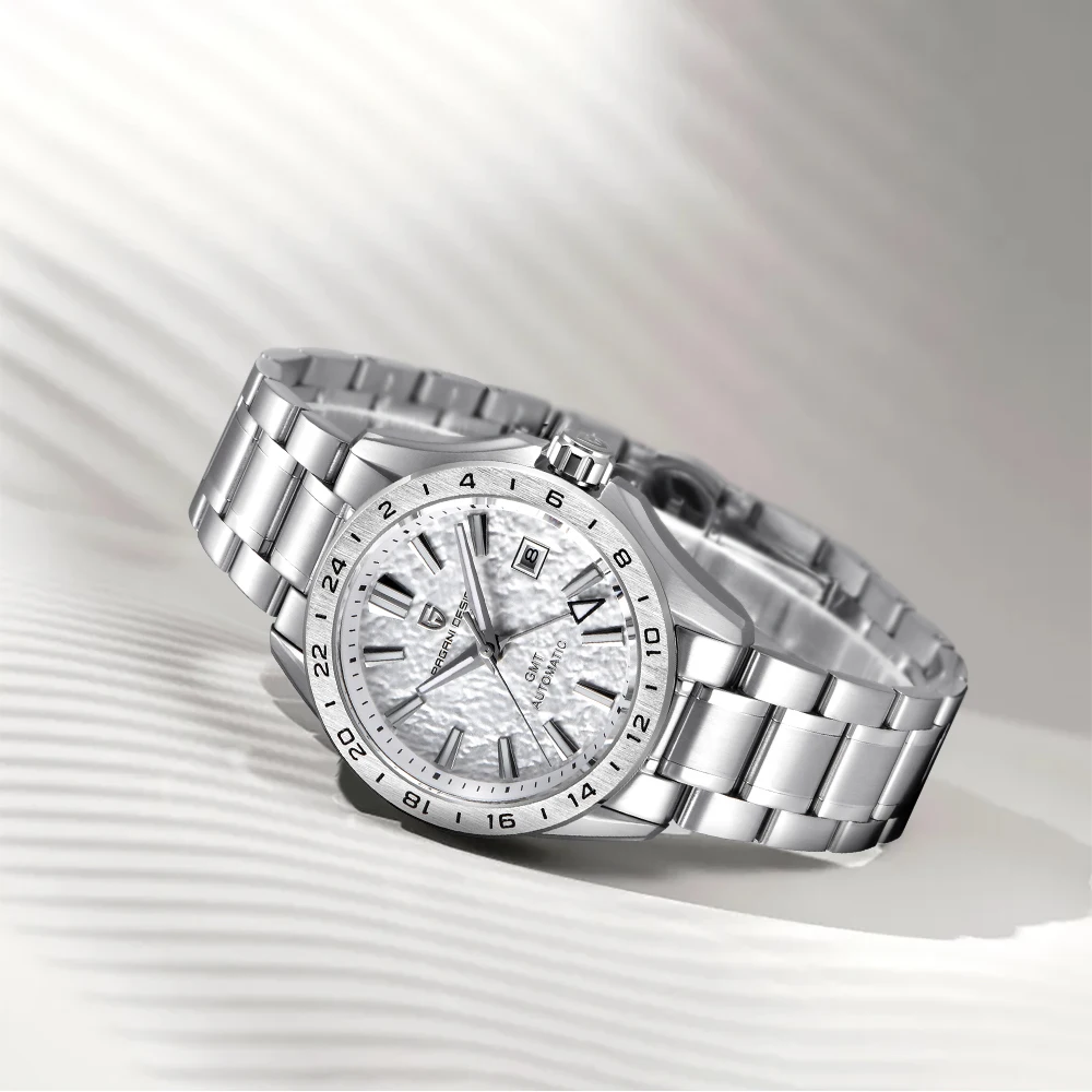 

Мужские часы PAGANI DESIGN Classic Luxury GMT, автоматические, с сапфировым стеклом, из нержавеющей стали, водонепроницаемые, механические, лучшие бренды