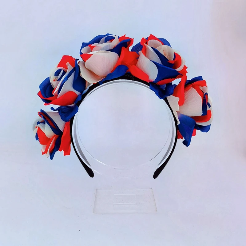 5Pcs Blue White Red Sports Hair Band For Men Women Hair Head Hoop Band Sports Headband Hairband Hair Replacement Accessories