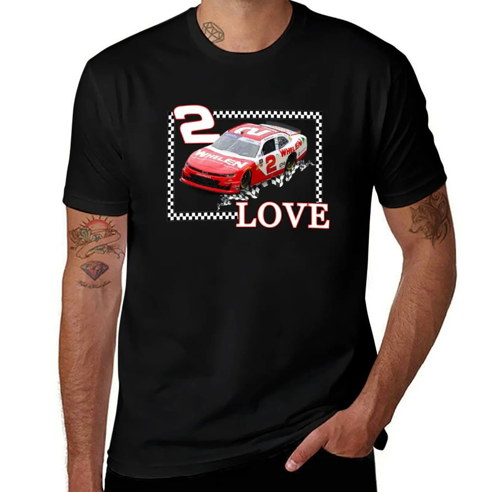 

Jesse Love - Xfinity Series in a checkered frame T-Shirt man t shirt designer t shirt custom print T-Shirt