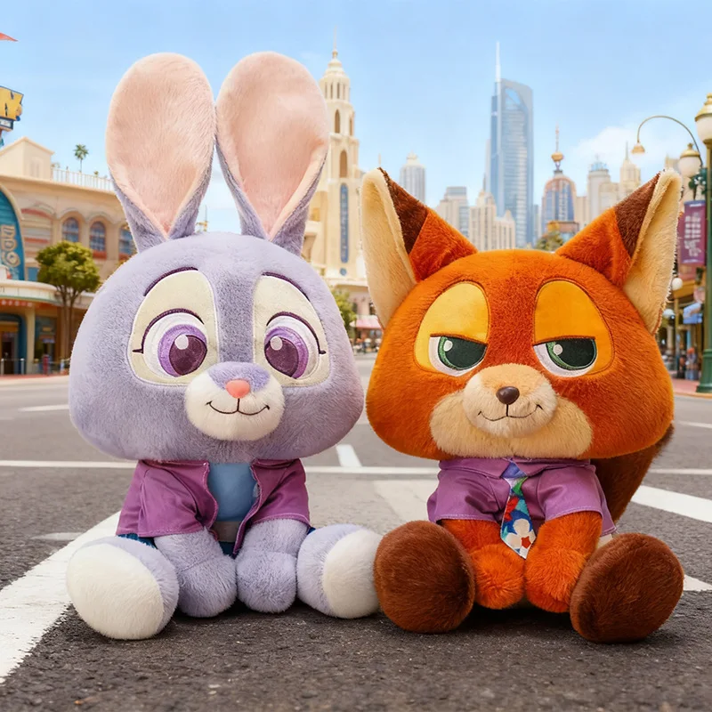 

Disney 60cm Zootopia Judy & Nick Couple Plush Dolls Soft Stuffed Toy Set Perfect Valentine Birthday Gift for Lovers and Fans