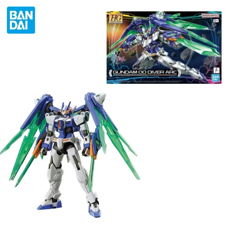 In Stock Genuine Bandai GUNDAM BUILD METAVERSE HG 1/144 GUNDAM 00 DIVER ARC Assembly Anime Action Figure Model Toys Collectible