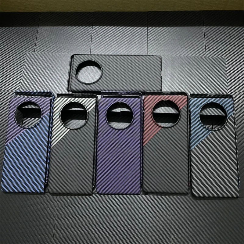 Ultra Thin Case For VIVO X Fold 3 Case Matte Hard Carbon Fiber Texture Pattern Phone Cover For VIVO X Fold3 Pro Shell Bumper