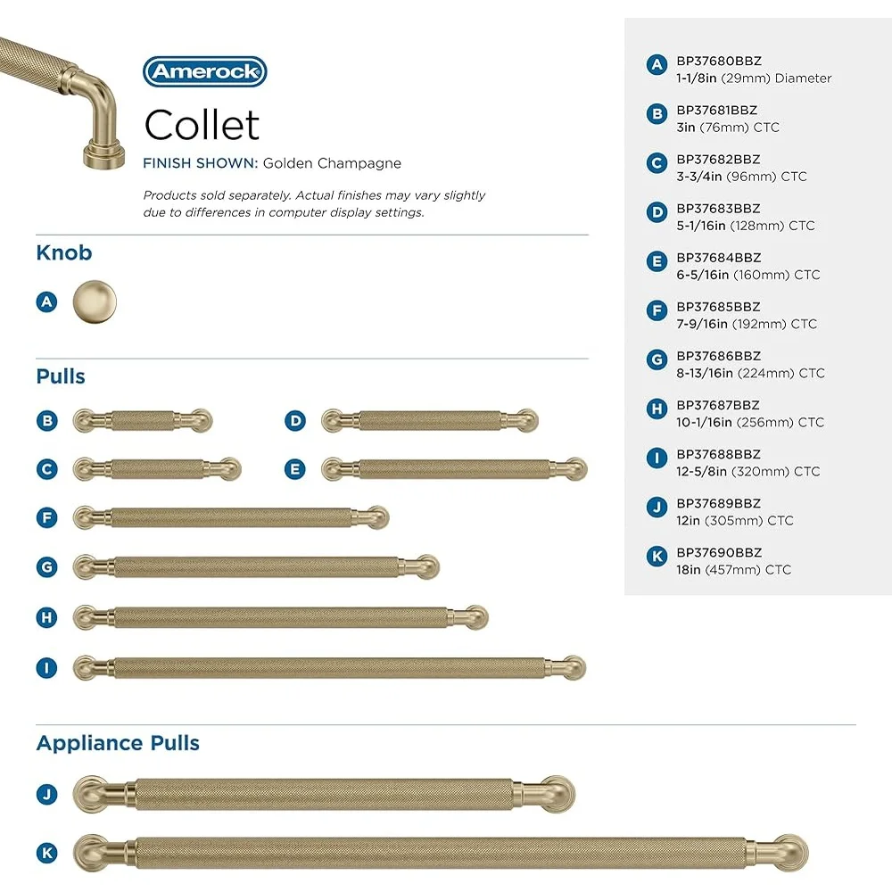 トランジショナルスタイル ゴールデンシャンパンキャビネットノブ 亜鉛構造 耐久性のある丸型 取り付けが簡単 ハードウェア付属
