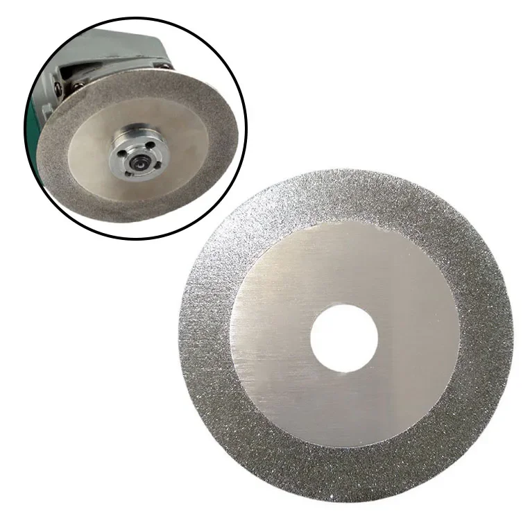 Saw Blade Glass Cutting Disc 100mm Diameter Diamond High Manganese Steel For 100 Type Angle Grinder Silver Color