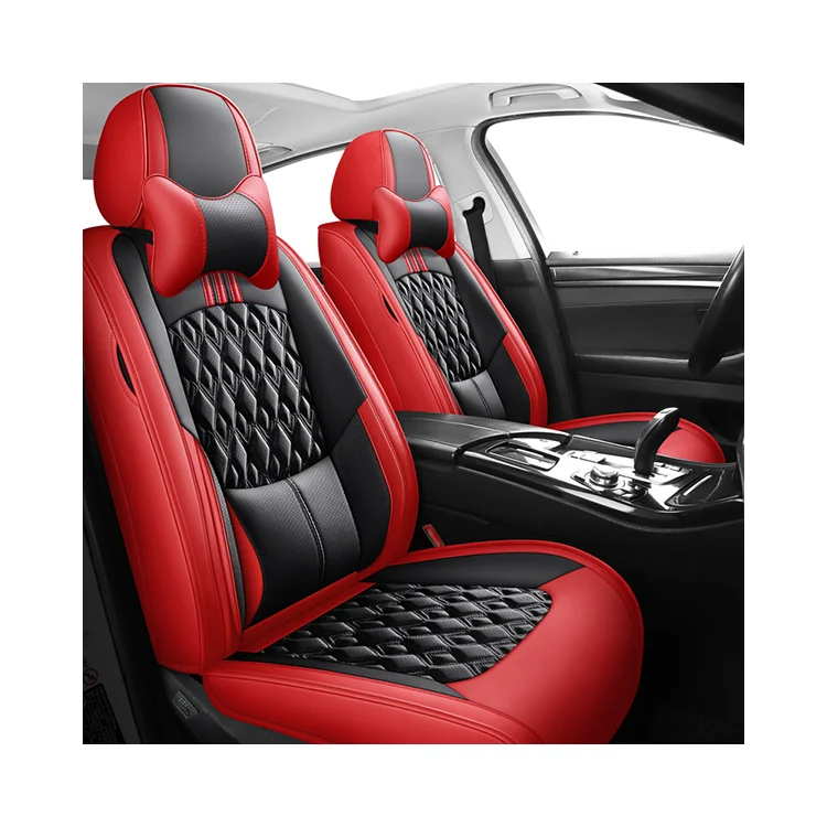 

Leather Car Seat Covers for SUVs And Sedans Durable Breathable And Easy to Clean Front Seat Cushion Interior Accessories Gifts