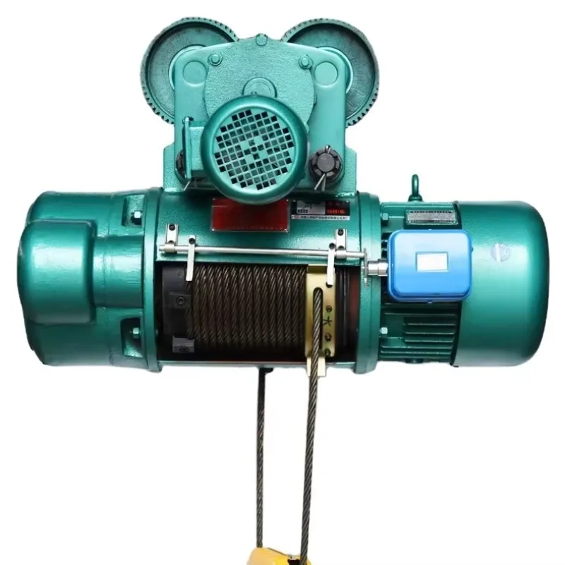 1 Ton Electric Wire Rope Hoist Crane With Alloy Steel Construction And Handle Button Control