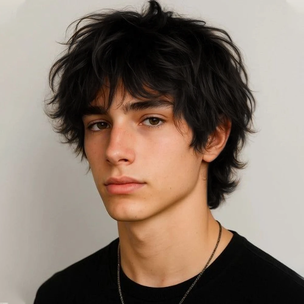 

Короткий прямой парик-пикси из натуральных человеческих волос с челкой, унисекс, из бразильских волос Реми, на сетке Rose Net, полностью машинной работы