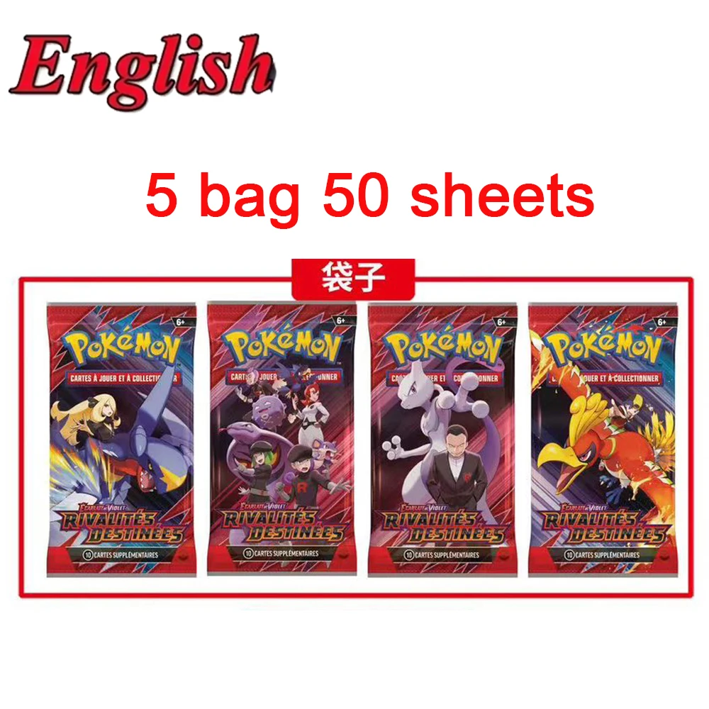 5~10Bags Pokemon Cards Prismatic Evolution Crimson Violet 151 Burst Spark PALDEAN FATES English Booster Battle Trade Card