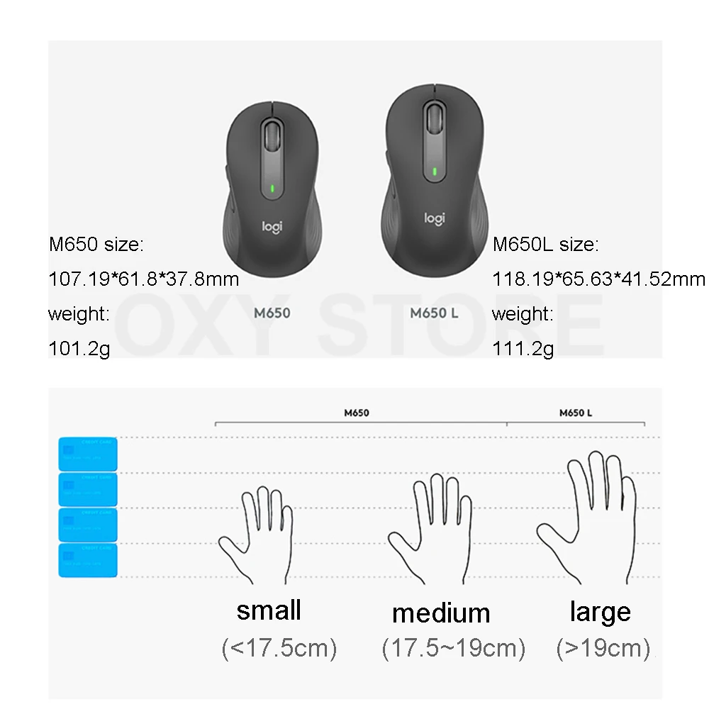 Logitech Signature M650 M650L ไร้สายบลูทูธ400 DPI Sensor เทคโนโลยี Logitech Advanced Optical Tracking