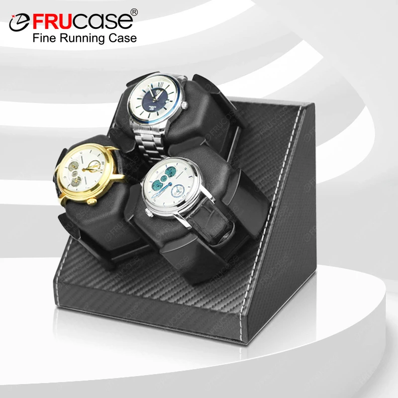 FRUCASE Watch Winder for automatic watches automatic winder for 3 watches Watch Box