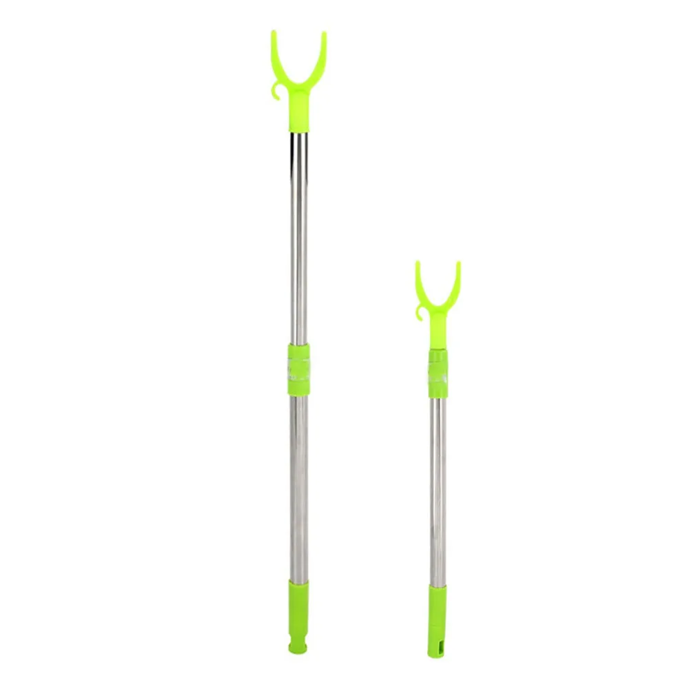 

1Pcs Portable Stainless Steel Telescopic Closet Stick Pole Hook/Extending Reach Stick Clothes Poles/Stick for Clothes Rack