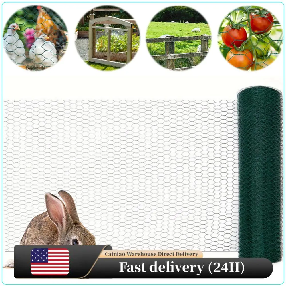 

Chicken Wire 39.37x1200in Hexagonal Mesh Garden Fence Barrier Chicken Coop Rabbit Wire Garden Poultry Netting for Poultry Garden