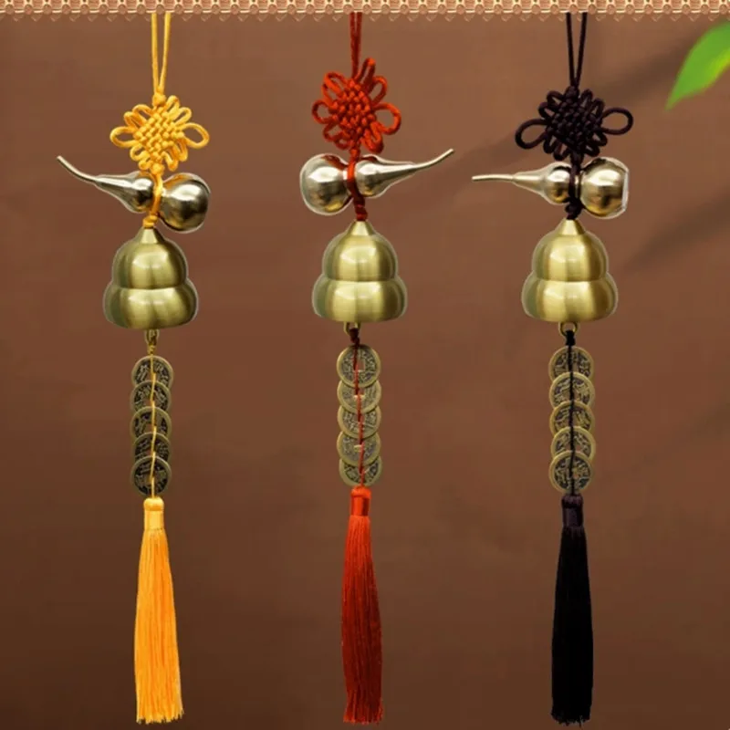 

Pure Copper Chinese Knot Retro Style Home/Office/Shop Outside Door Decorate Hanging Wind Chimes