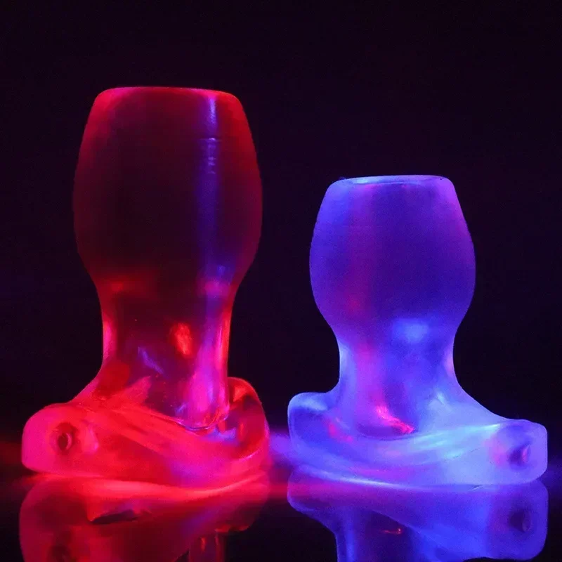 مضيئة المكونات الشرج جوفاء بعقب المكونات منتجات الكبار للزوجين الجنس يمزح تدليك البروستاتا الشرج موسع الحمار محفز حقنة شرجية #5