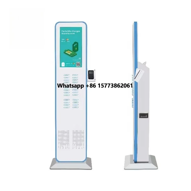 Heycharge 2025 Outdoor Smart Power Bank Fast Charging Mobile Phone Kiosk Durable Credit Card Reader Holder Outdoor Power Station