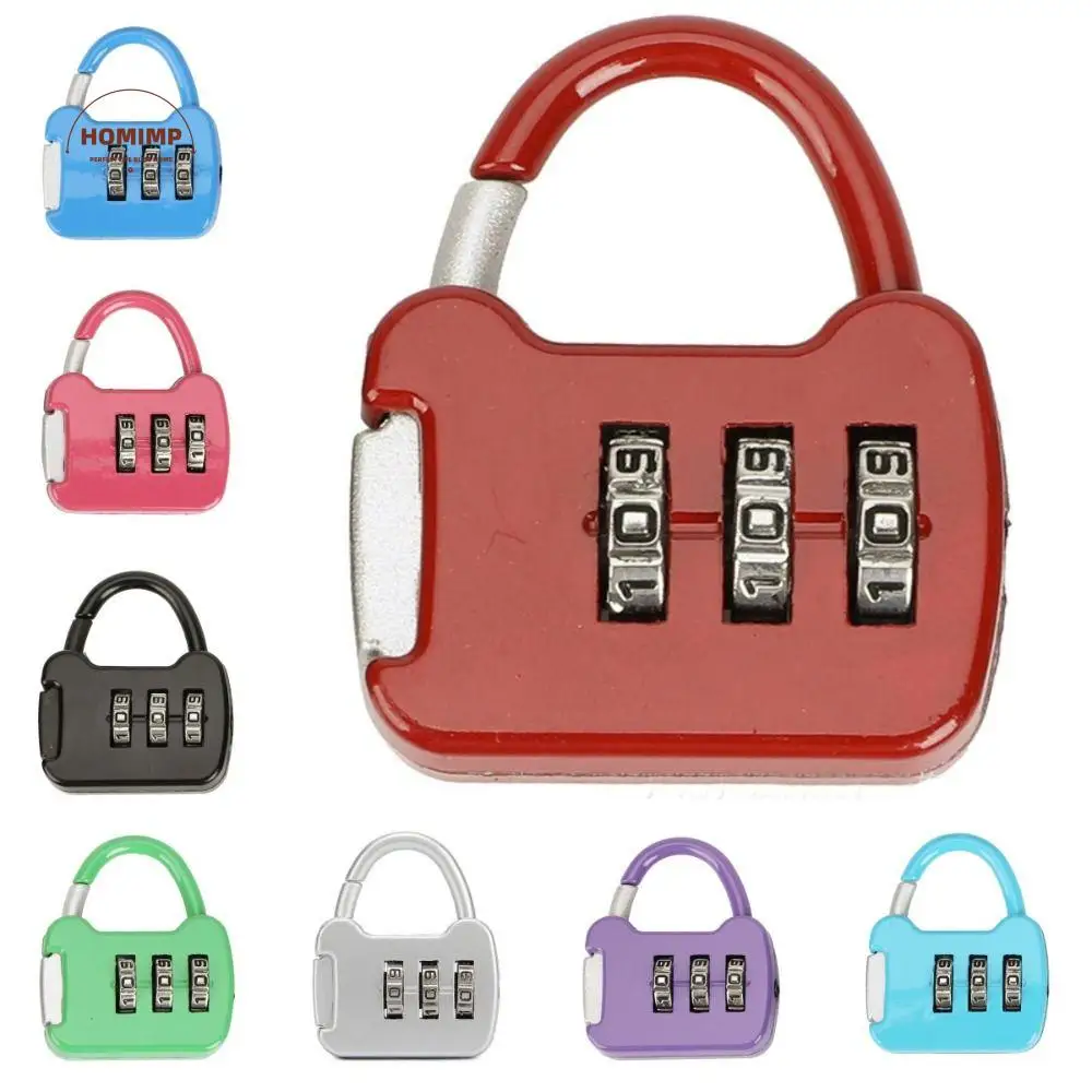 

8 Color Mini Password Padlock Alloy Lock Customs Code Lock Drawer Cabinet Padlock Anti-theft Safe Backpack Zipper Lock Student