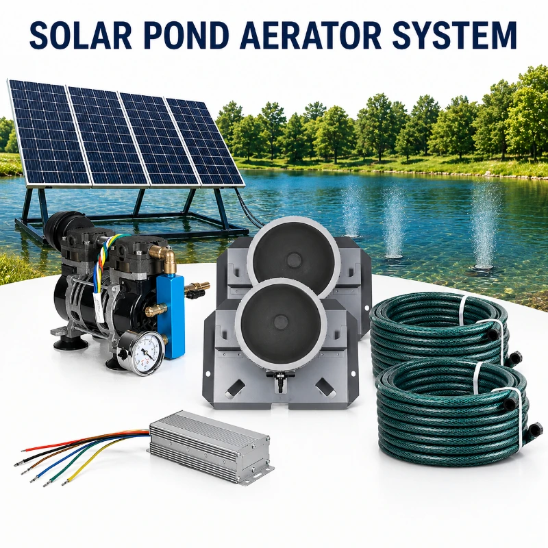 Solar Pond Aerator 50LPM Portable DC Pump Fish Ponds Up To 6m in Depth on 0.5 Acres Fast Delivery