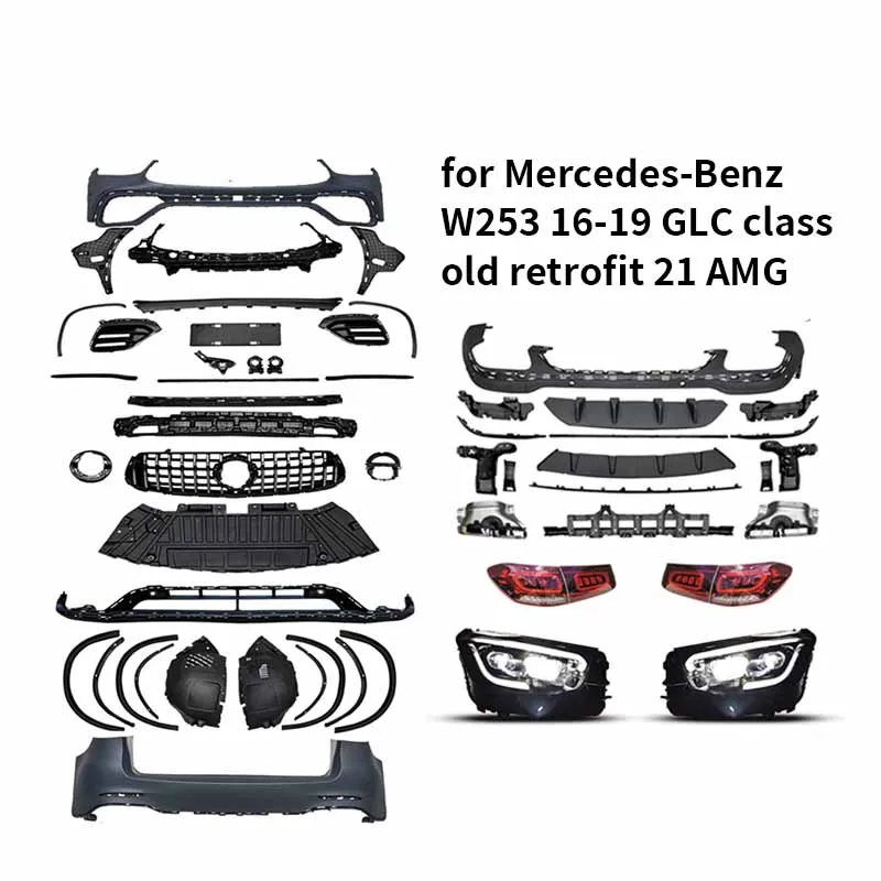 

be suitable for Mercedes-Benz W253 2016-2019 Old model to new 2021 AMG enveloping body parts