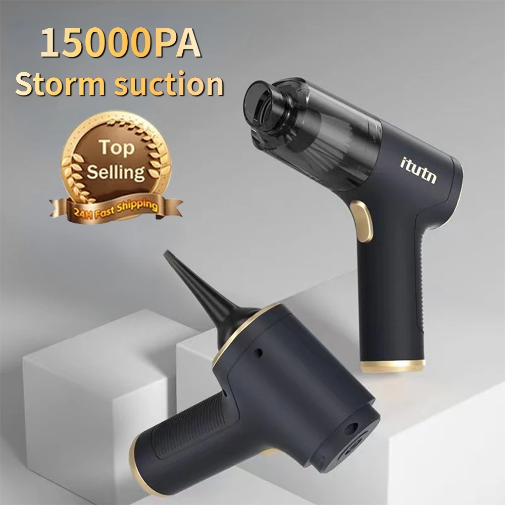 강력한 무선 핸드헬드 로봇 진공 펌프, 흡입 및 송풍 이중 목적 진공 청소기, 15000Pa ZX102