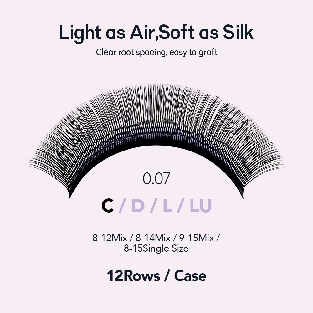NATUHANA Premade Clover Fans Camellia U Shape Volume Eyelash Extensions 3D Faux Mink Natural Soft Salon Supplies