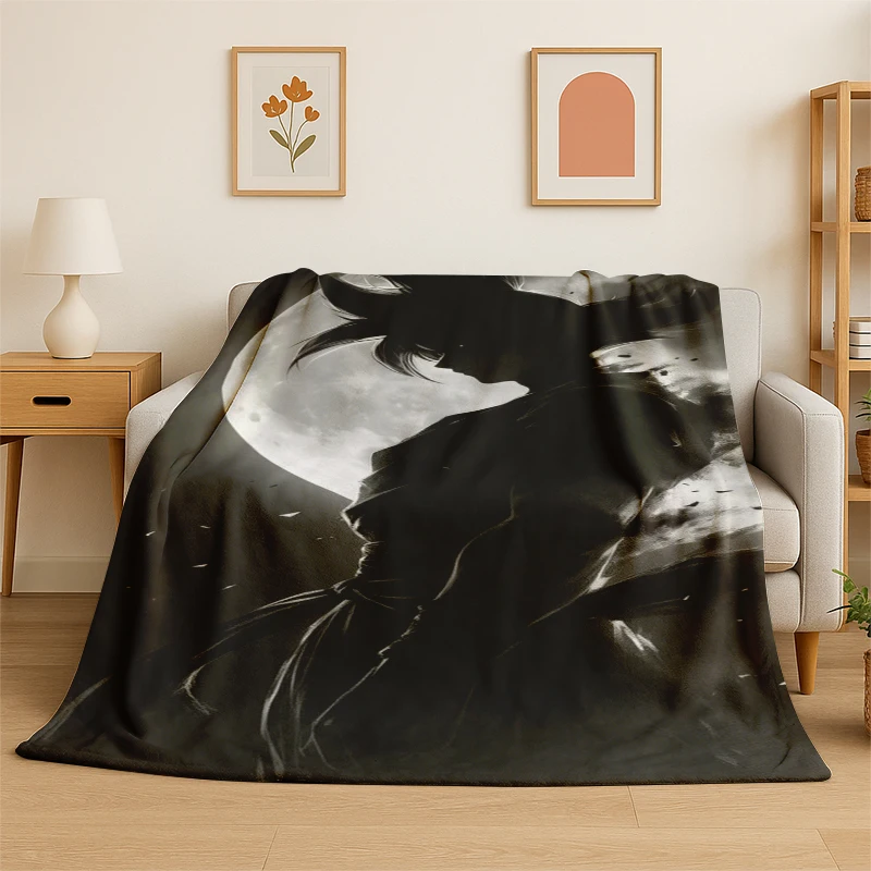 Cartoon D-Dragon Ball Anime Game Flannel Blanket Soft Warm Throw Blanket for Bedroom Living Room Bed Travel Camping Picnic Kid