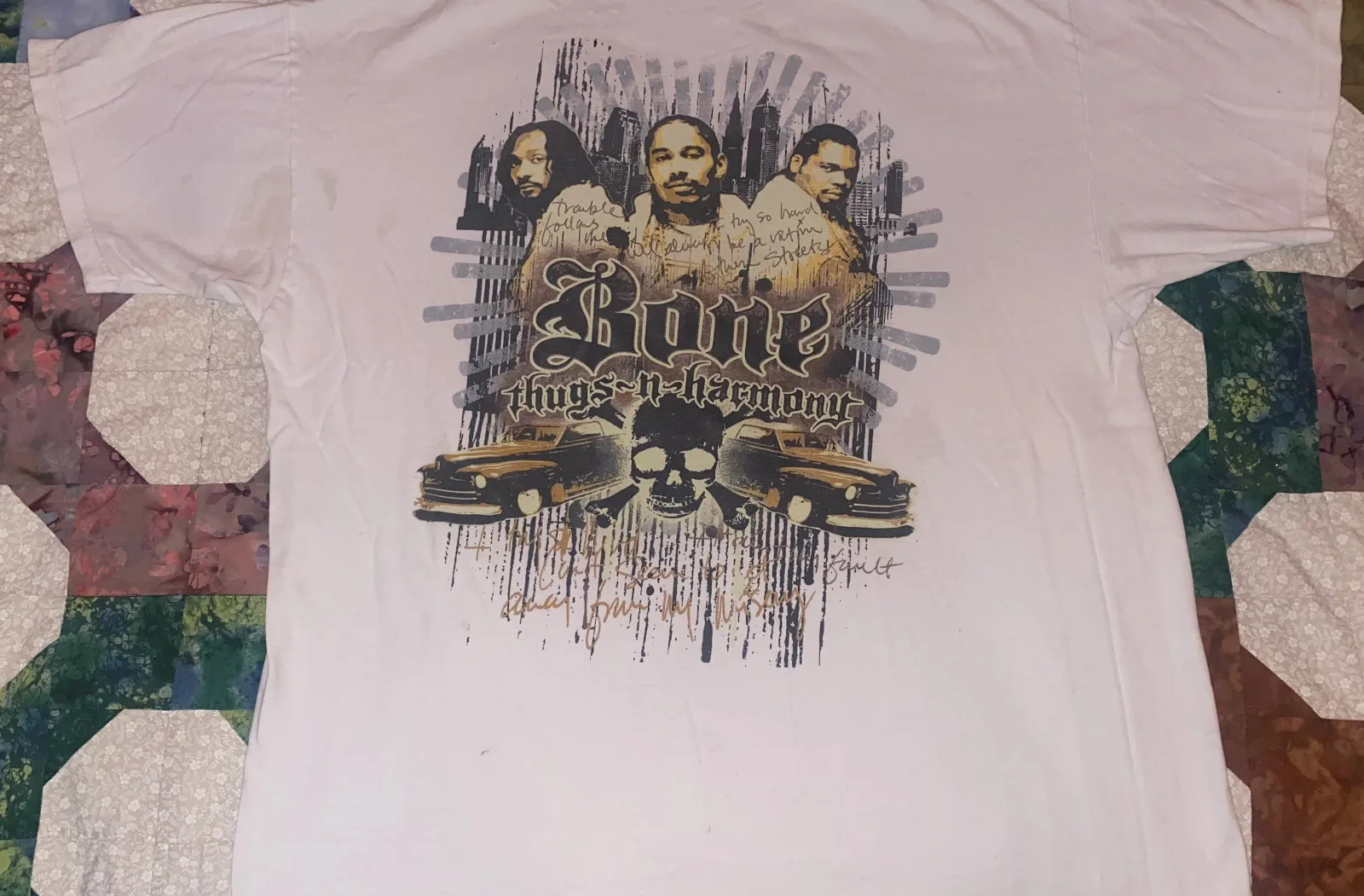 Bone Thugs-N-Harmony Gift For Family White T-Shirt Cotton ZH231