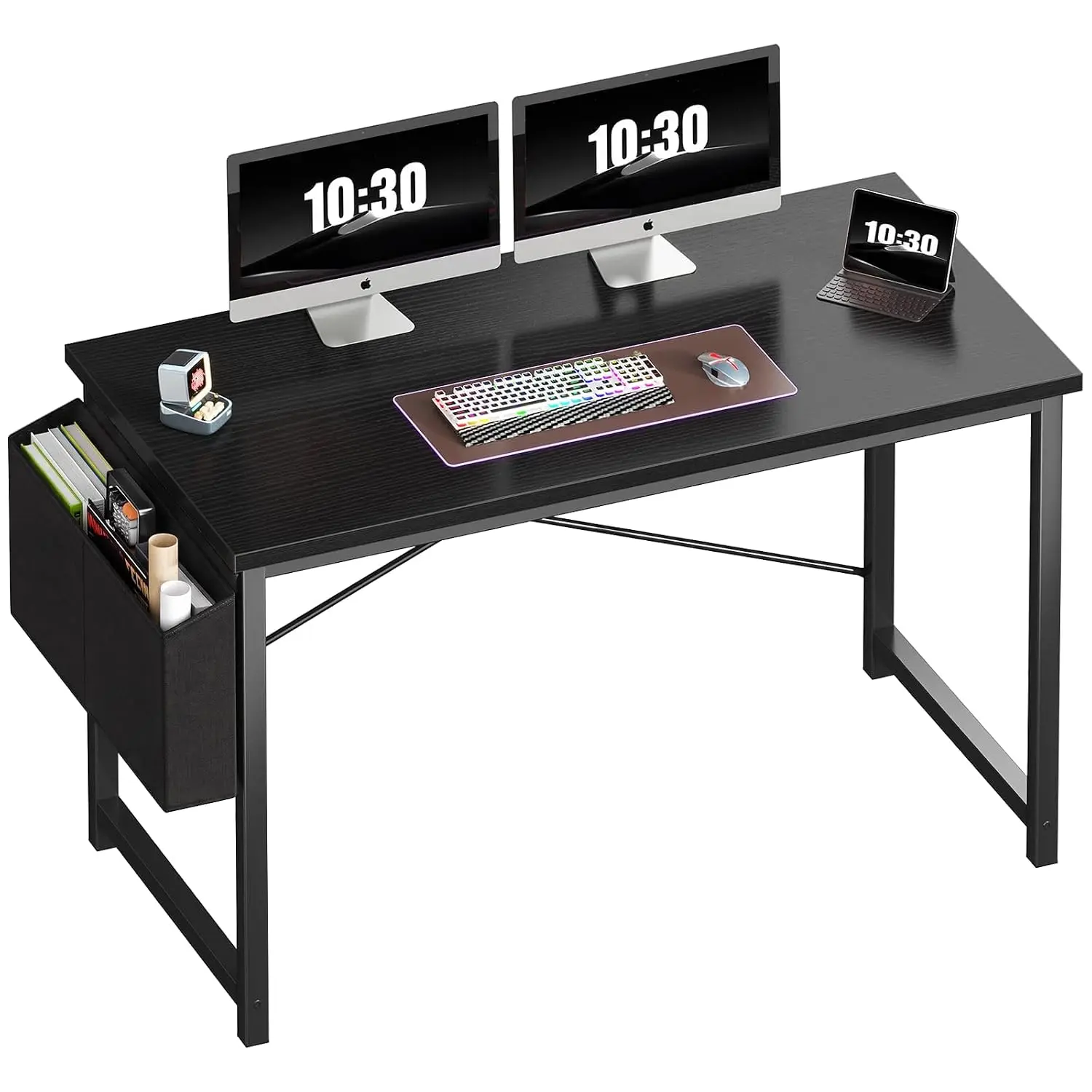 Computer Desk Gaming Desk 47 Inch Home Office Small Space Study Writing Table, Customized