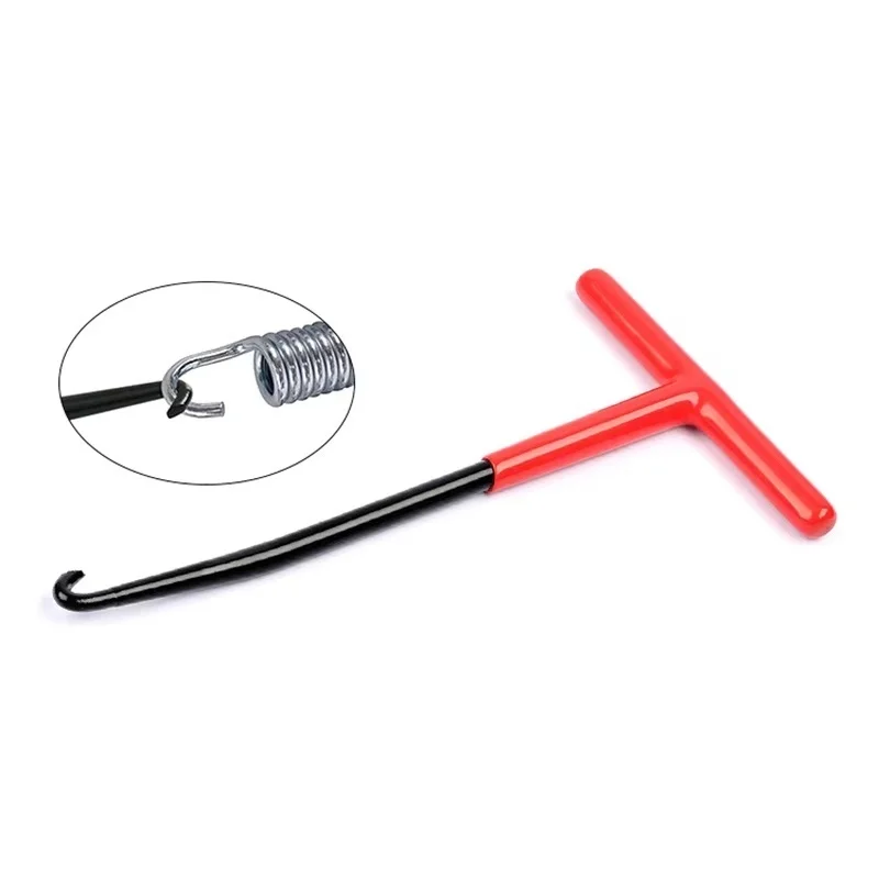 1pcs Exhaust Spring Puller Tool Motorcycle Exhaust Spring Hooks, T Handle Exhaust Spring Hooks With Rubber Coating Removal Tools