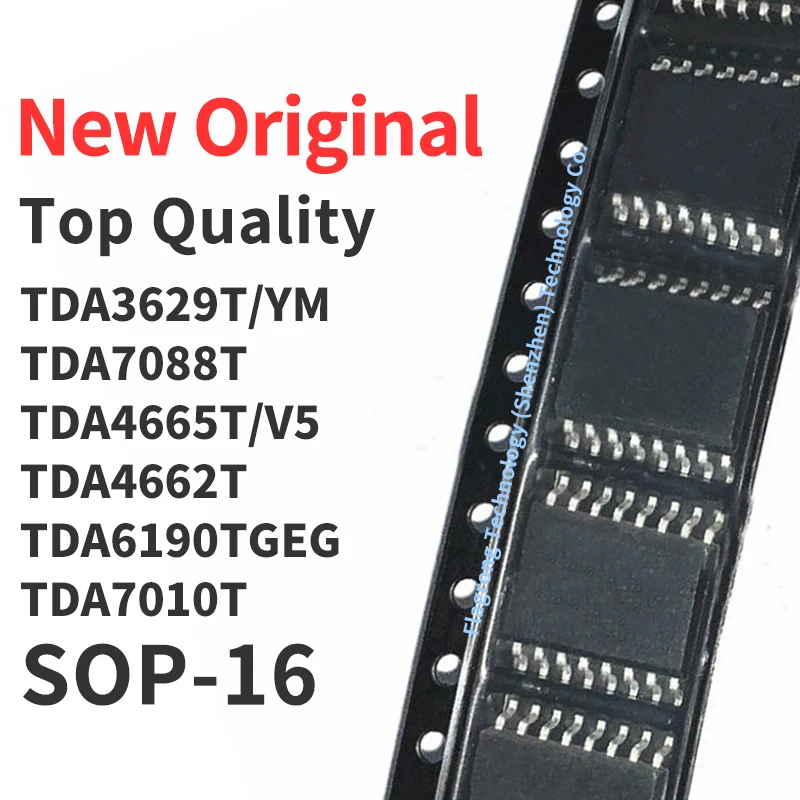 10 Pieces TDA3629T/YM TDA7088T TDA4665T/V5 TDA4662T TDA6190TGEG TDA7010T SOP-16 Chip IC New Original