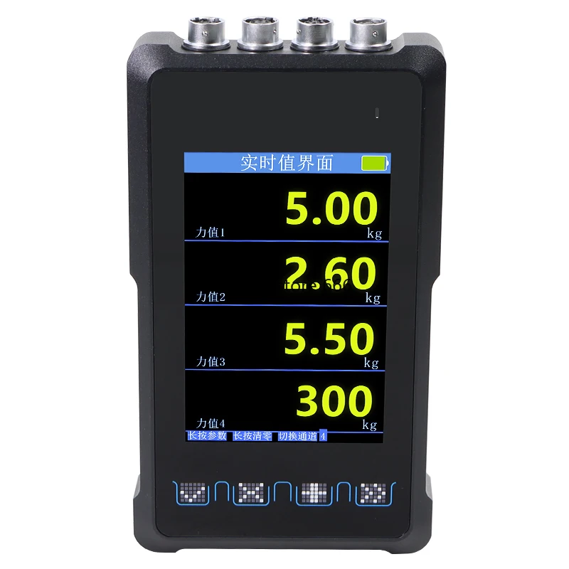 Multi-channel handheld instrument 3200mAh battery pull pressure force measurement 4-way acquisition real-time force value meter