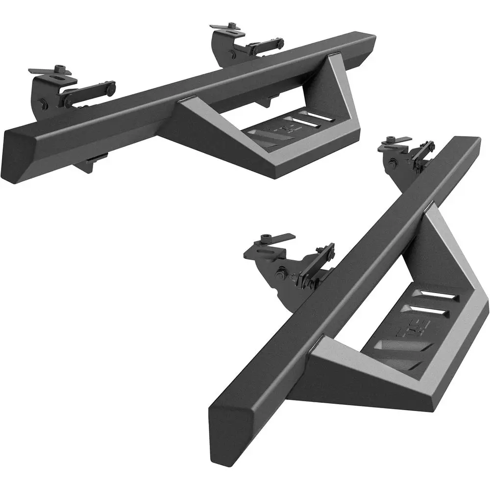 

TAC Sidewinder Running Boards Fit 2007-2018 Jeep Wrangler JK 2 Door 4” Drop Side Steps Nerf Bars Rock Slider SUV Fine Texture Bl