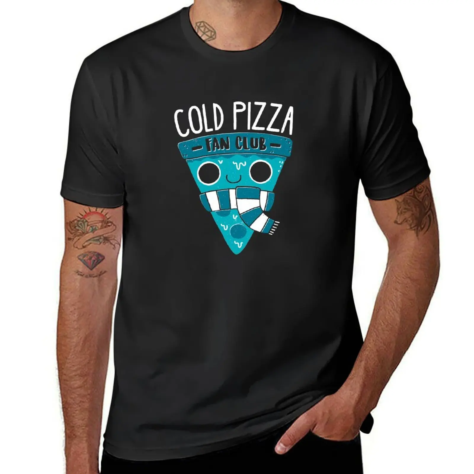 

Футболка Cold Pizza Fan Club, мужская одежда, футболка с рисунком, мужские винтажные футболки