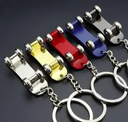 Creative Skateboard Keychain Kick Scooter Key Chains Personalized Skate Activity Pendant Gift Metal Sports Keyring