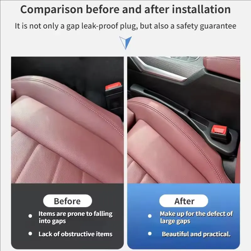 2 قطعة/المجموعة مقعد السيارة الفجوة حشو مقعد شق صندوق تخزين حقيبة بين مقاعد وحدة التحكم المنظم الديكور الداخلية اكسسوارات السيارات