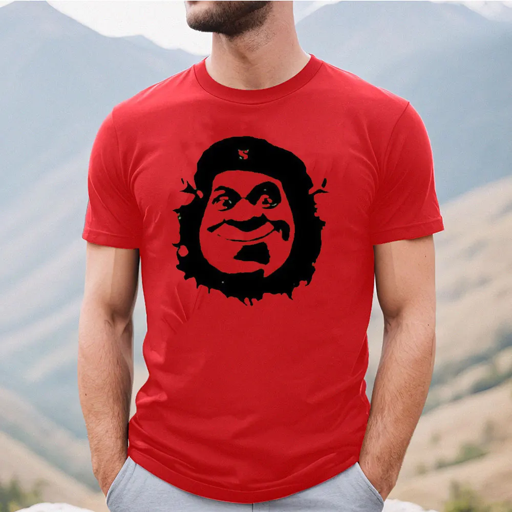 SHREK The OGRE Che Guevara style Revolutionary Heavy Cotton t-shirt funny t shirts offensive tops men print graphic t shirts