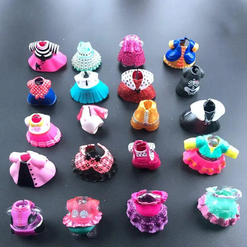 4PCS/set Origina  Doll Dress Clothes Suits for LOLs 8cm Big Sister Dolls Kids Collection Playing Toy Gifts