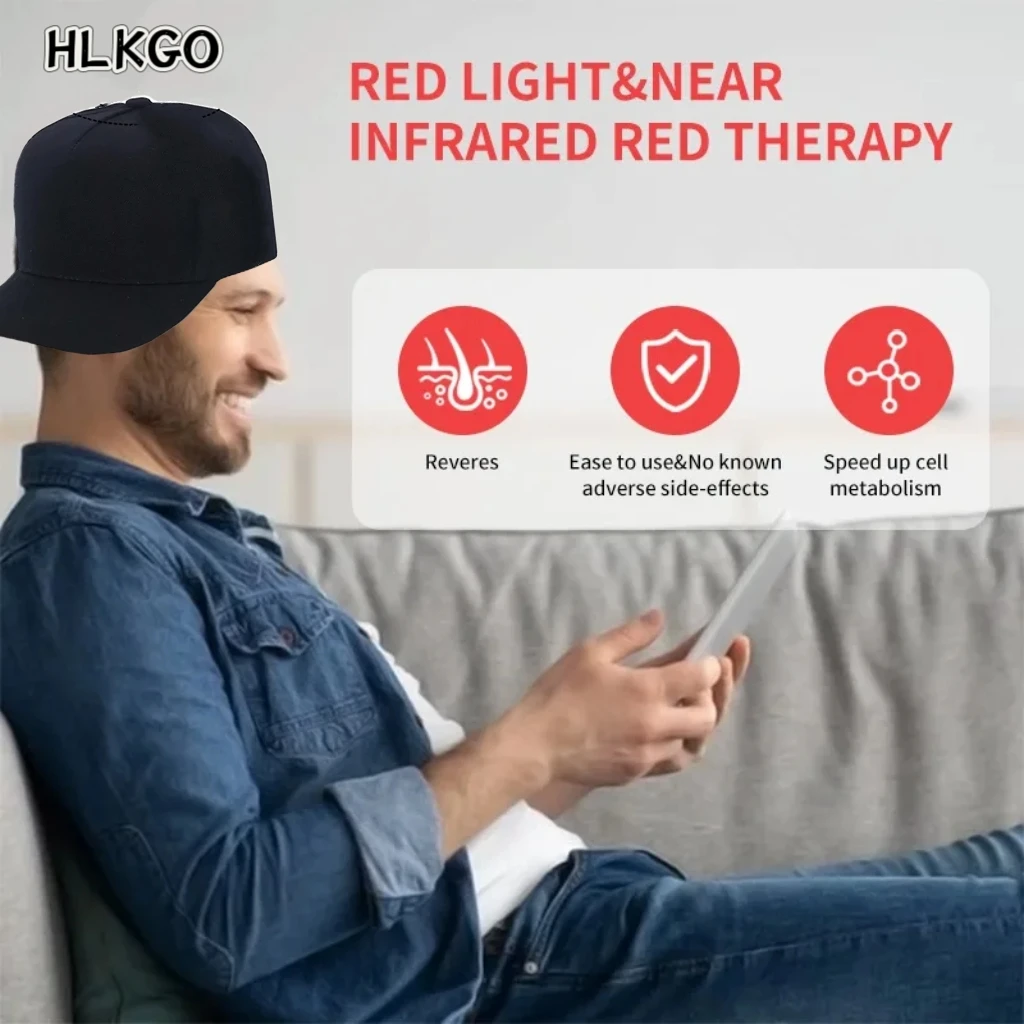 

Rechargeable Laser Hair Growth Cap 96 Diodes Red Light Therapy Hat Portable Hair Loss Treatment Device Home Use