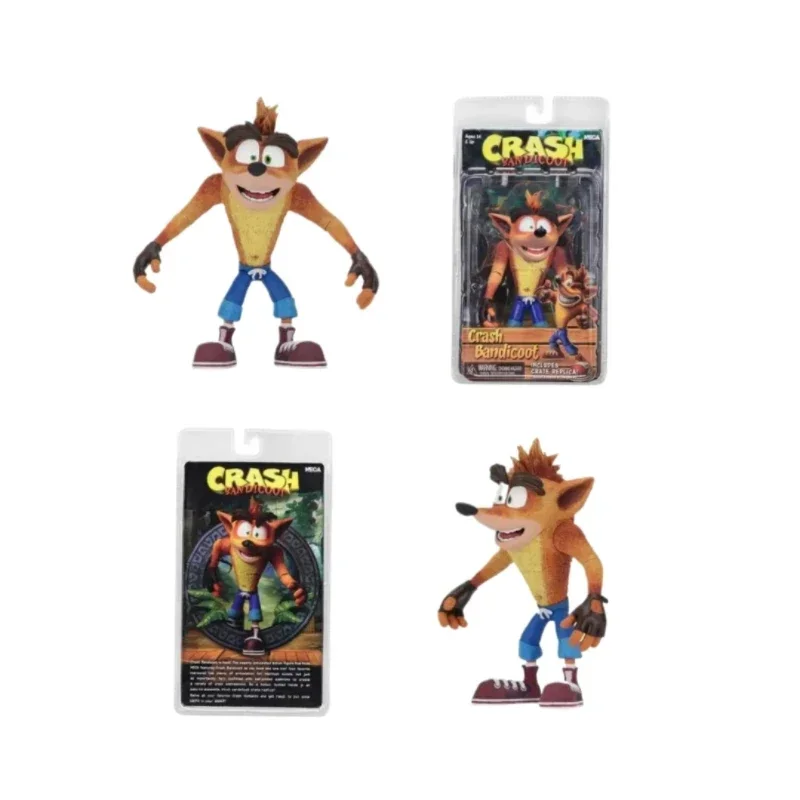 

IN stock Hot New NECA Anime Crash Bandicoot Action Figure Game 6'' PVC Painted Statue PVC Collectible Model Toys